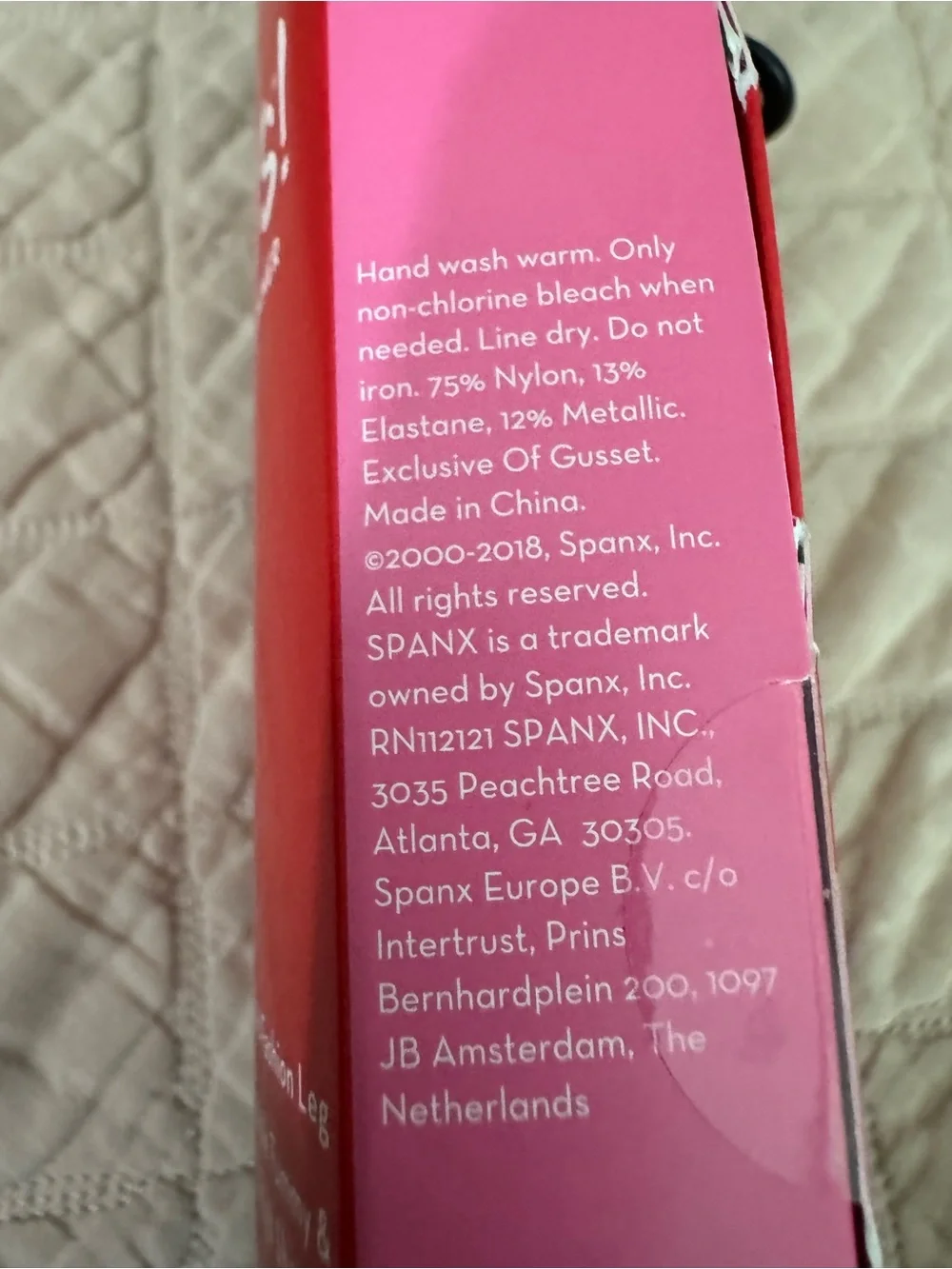 SPANX Tight End Shaping Tights in Black Rainbow Shimmer Size C (Large)